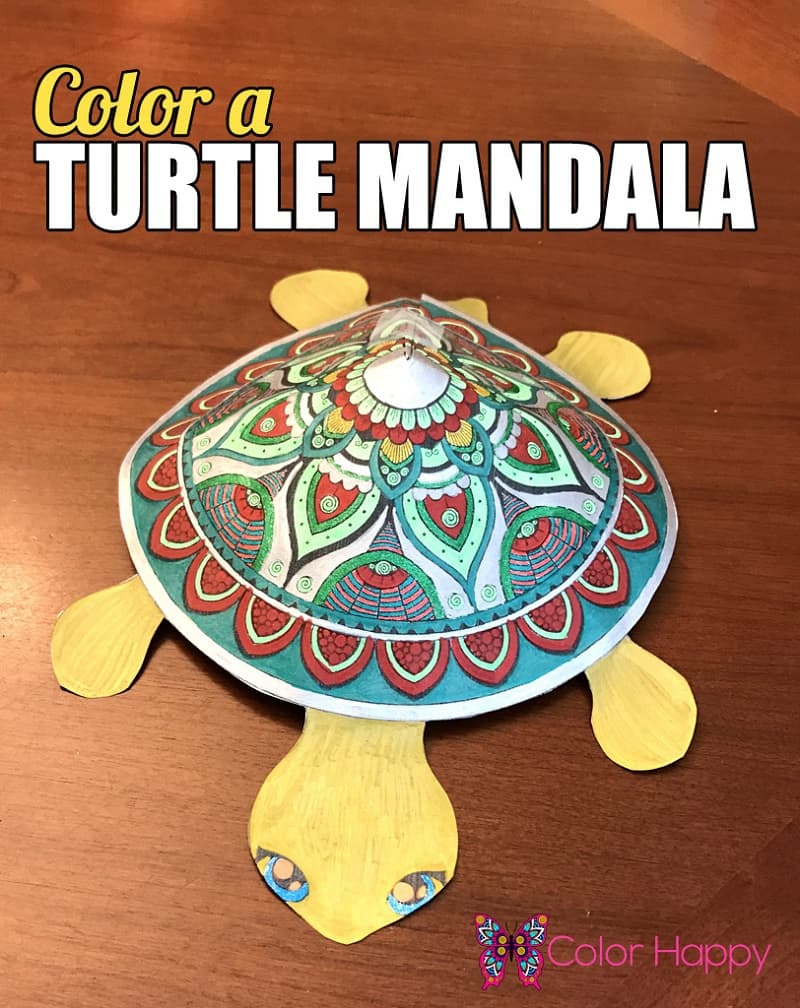 Color a Turtle Mandala