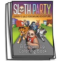 Just for Fun - Sloth Party Coloring Pages
