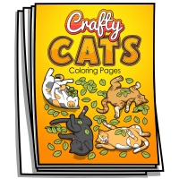 Just for Fun - Crafty Cats Coloring Pages