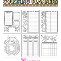 Coloring Journal - Dragons Planner