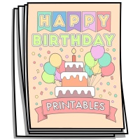 Happy Birthday Printables Coloring Pages