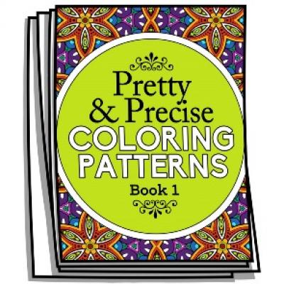 Pretty and Precise Patterns - Book 1 - Coloring Pages for Adults