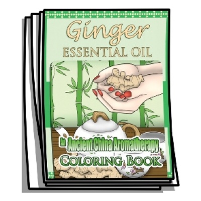Aromatherapy - Ginger Essential Oil Coloring Pages