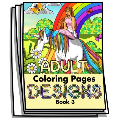 Adult Coloring Page Designs - Book 3 - Coloring Pages for Adults