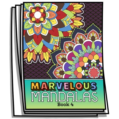 Marvelous Mandalas - Book 4 - Coloring Pages for Adults
