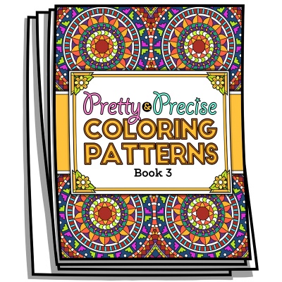 Pretty and Precise Patterns - Book 3 - Coloring Pages for Adults