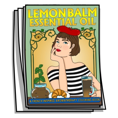 Aromatherapy - Lemon Balm Essential Oil Coloring Pages
