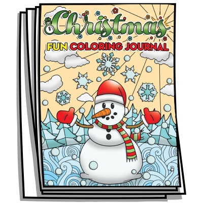Coloring Journal - Christmas Fun & Games